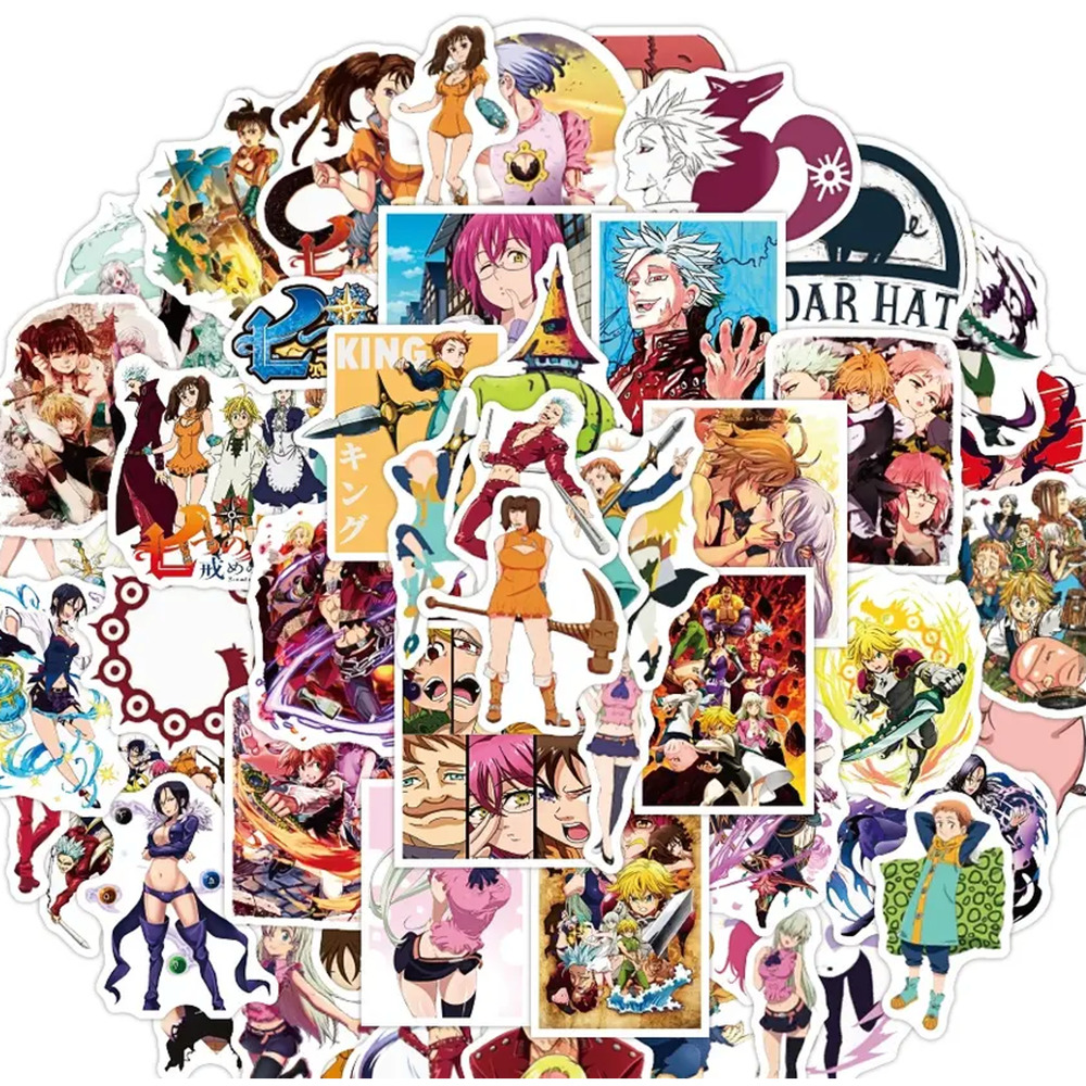 Seven Deadly Sins Anime 50 Piece Sticker Set